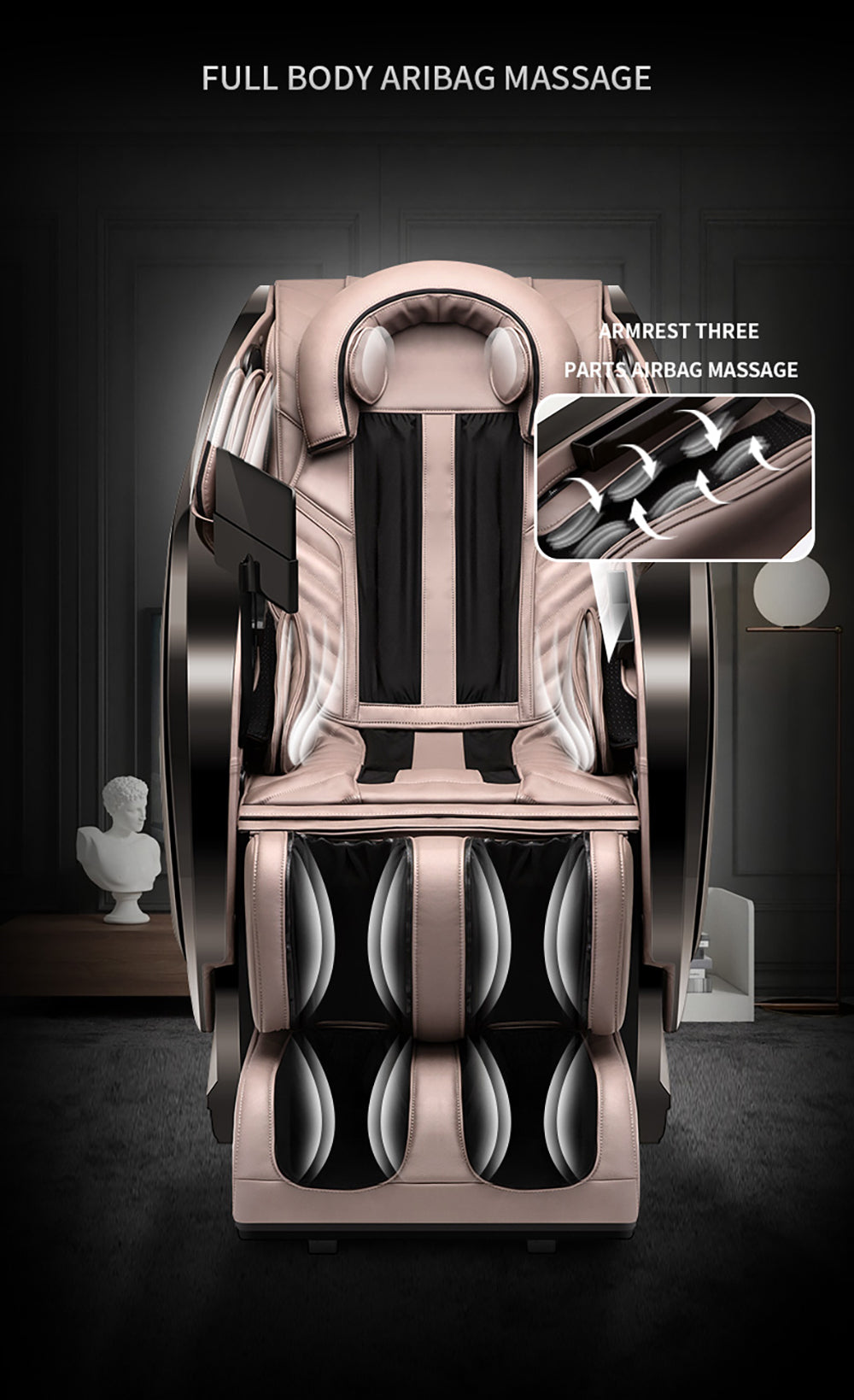 Full body airbag massage feature on InertiaPlus